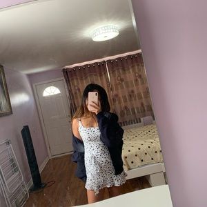 Princess Polly navy flower print mini dress
